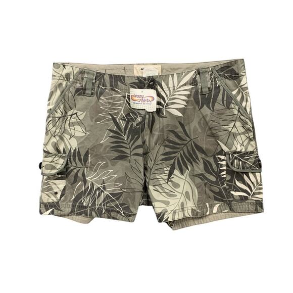 Crazy Shirts Shorts Womens 12 Rainforest Noa Cargo Pockets 4 Inch Surf Hawaiian - Picture 1 of 11